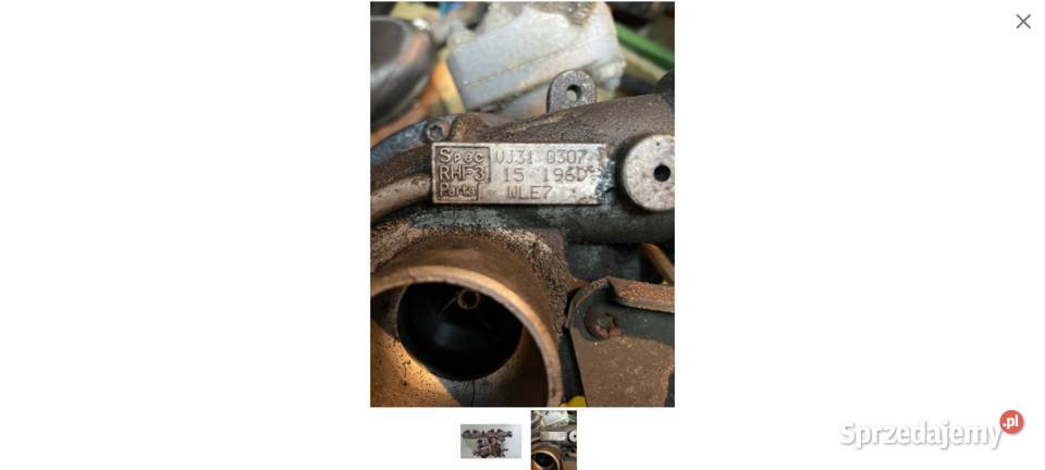 turbosprężarka ranger mazda 25td RHF3 vj31 Jelcz-Laskowice