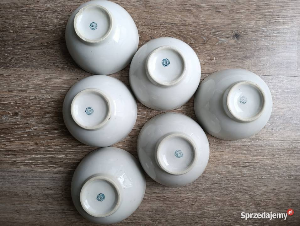 Miseczki nieużywane 6 sztuk Bogucice PRL świętokrzyskie Kielce sprzedam