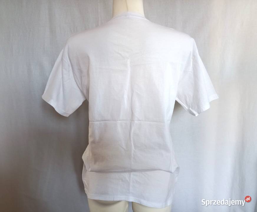 Tshirt biały Damski różowy Kokardka r 38 NOWY Białystok