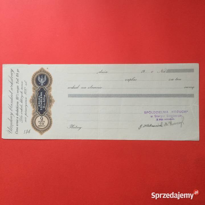 1978 Trzy Weksel Wystawione W Starym Samborze