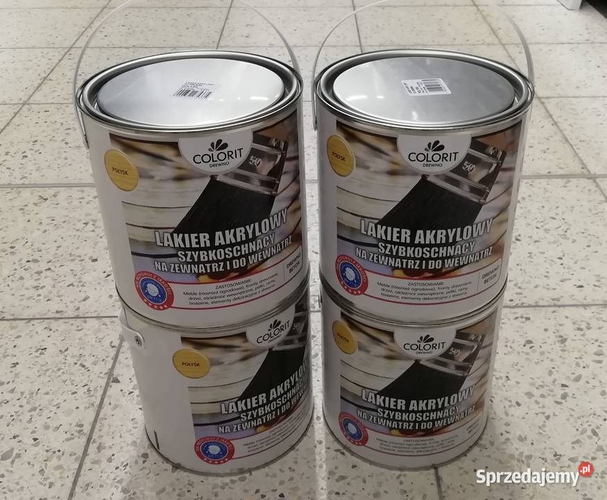 COLORIT lakier akrylowy do drewna 4 x 25l Cielądz