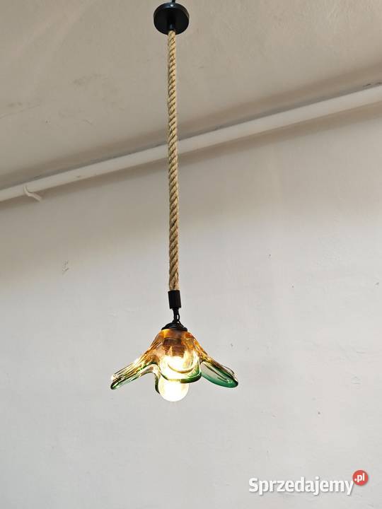 Lampa wisząca ze szkła Murano Sandomierz