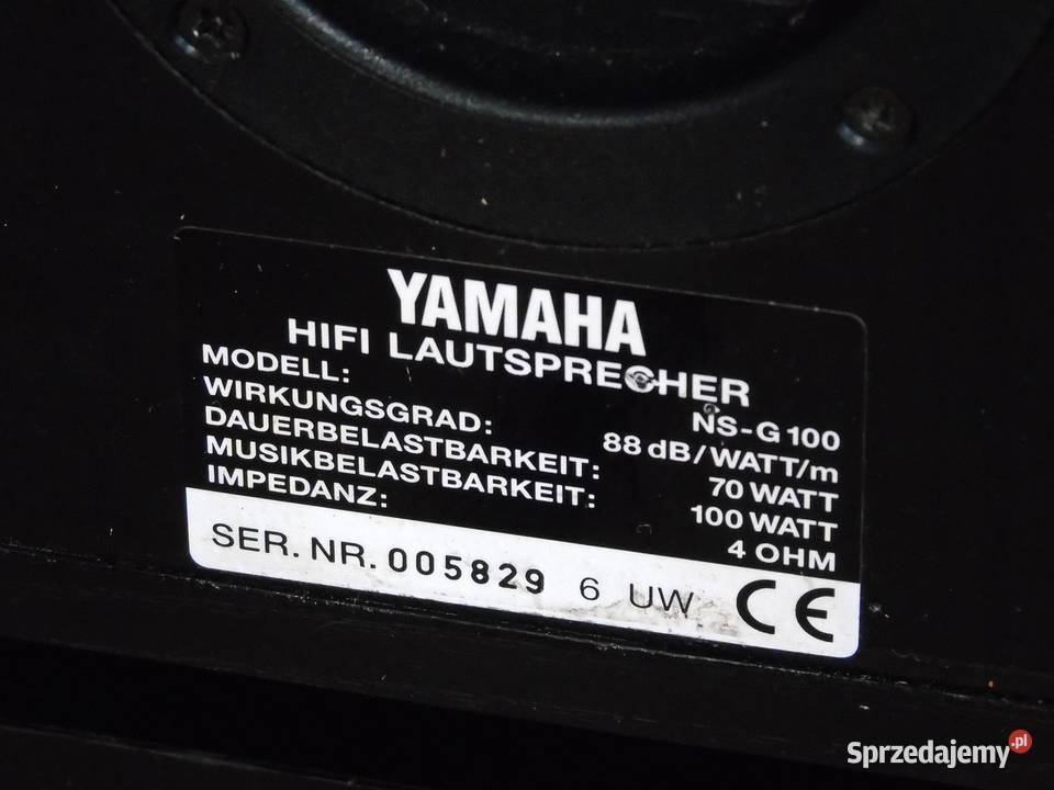 Kolumny stereo Yamaha NSG100 sprawne DOSTAWA Słuchawki i głośniki Jasło