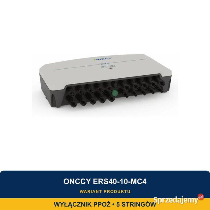 Wyłącznik PPOŻ ONCCY ERS4010MC4 5 stringów Pozostałe
