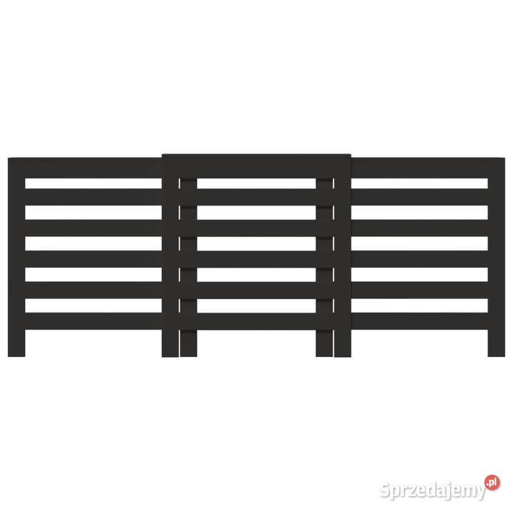 Osłona na grzejnik czarna 205x215x835 WM852718