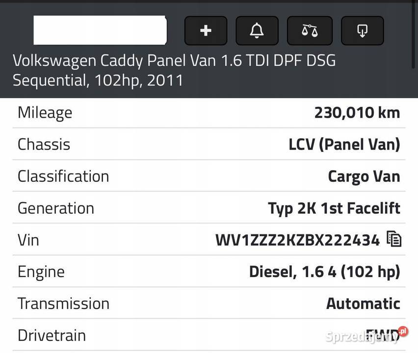 SILNIK CAY CAYD VW Caddy III IV 16 TDI 102 Chełm sprzedam