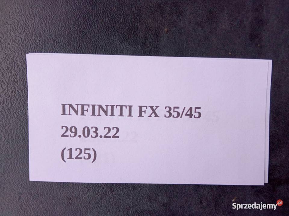 CHLAPACZ LEWY PRZÓD INFINITI FX35 FX45 wielkopolskie