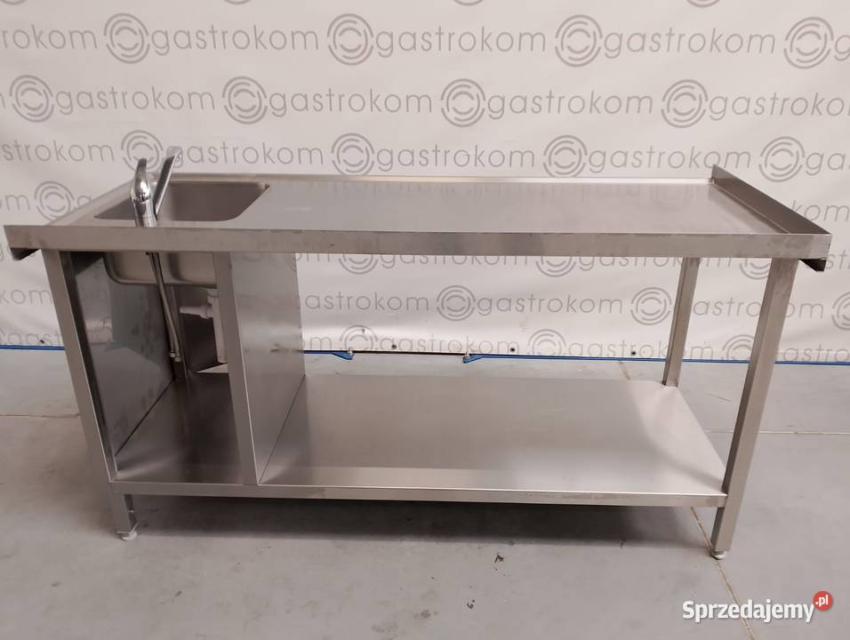 STÓŁ ZE ZLEWEM P I SZAFKĄ POD ZLEW 167X70X85 Wrocław sprzedam