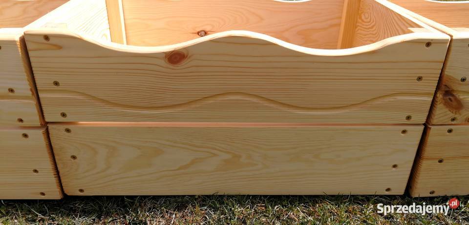 Donica drewniana prostokątna kwietnik osłonka