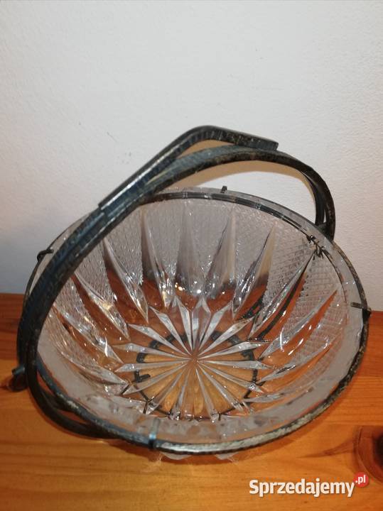 Cukiernica kryształowa PRL Hefra Kołyska Plater mazowieckie Warszawa sprzedam
