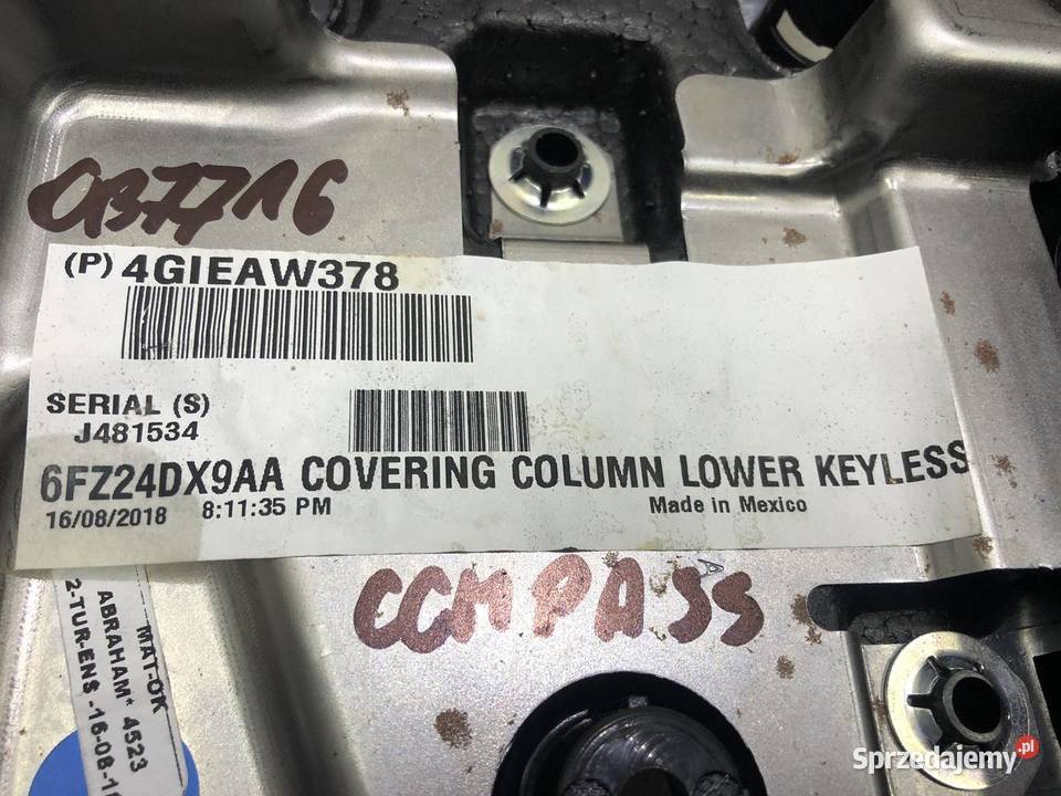 OSŁONA KOLUMNY DOLNA JEEP COMPASS II 6fz24dx9aa