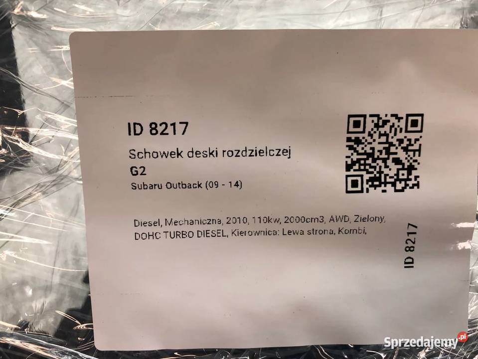 SUBARU OUTBACK 4 IV BR 2010R SCHOWEK KONSOLI Skarżysko-Kamienna