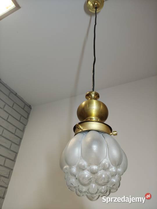 Lampa bubble H Tynell Limburg lata 60 vintage Kalisz