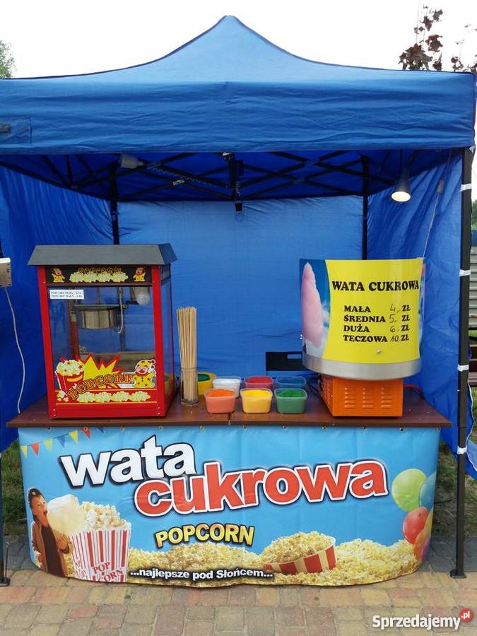 wata cukrowa popcorn wynajem stoisk z obsługą Poznań
