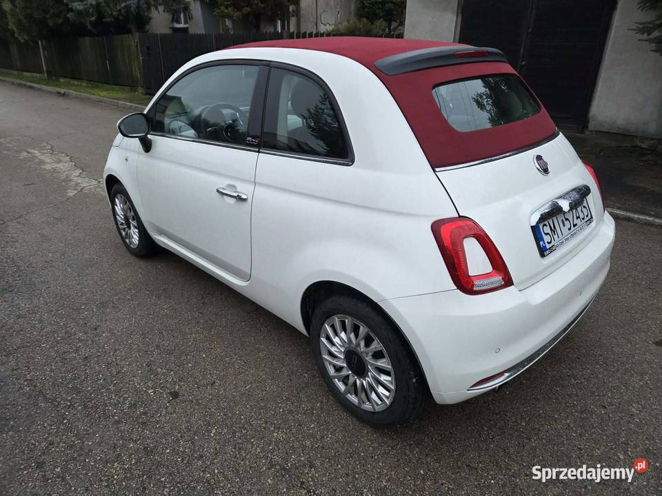 Fiat 500 12 2016 cabrio Rok produkcji 2016 Orzesze sprzedam