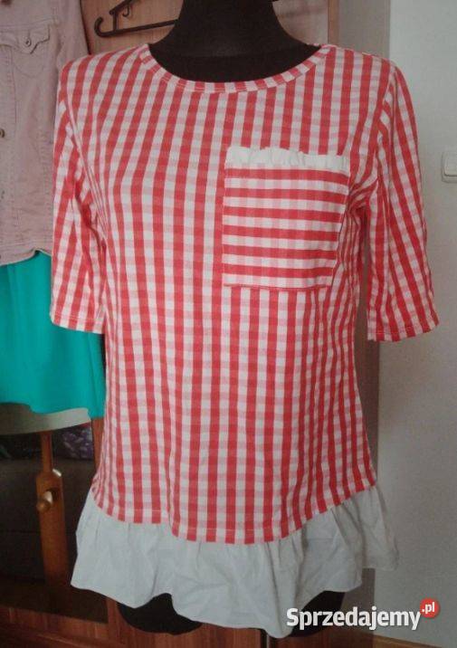 Bluzka damska elastyczna kratka sprzedam