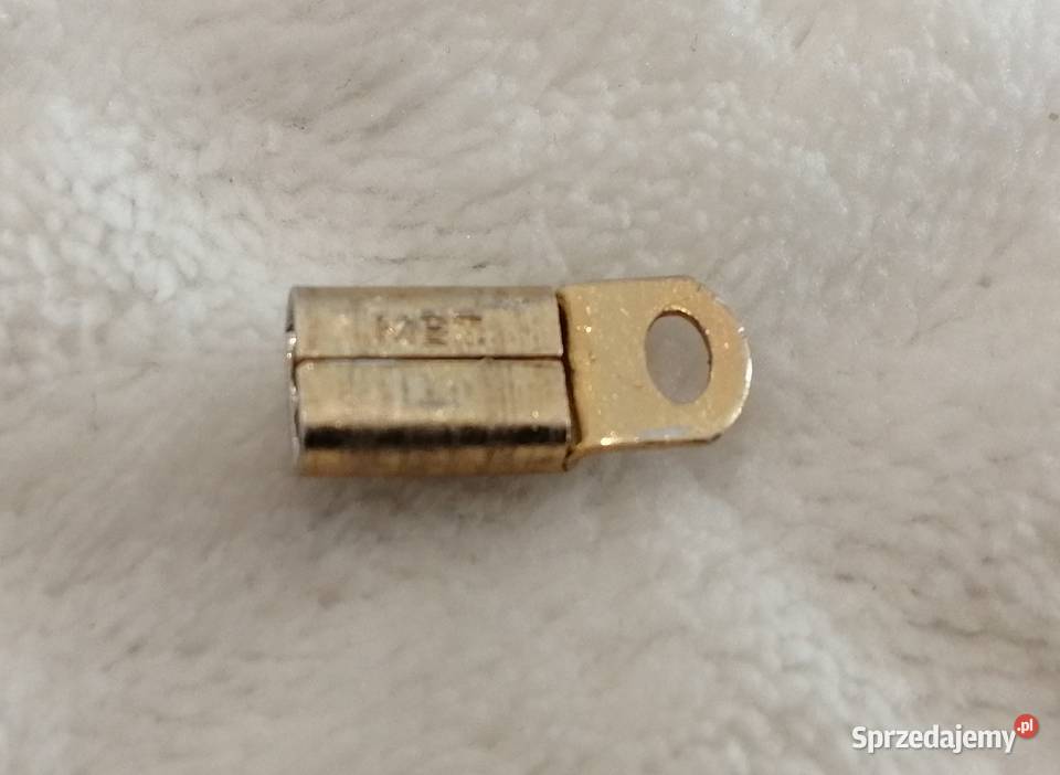 Zapięcie wsuwane do łańcuszka 3x6x145mm złoty Akcesoria do biżuterii śląskie Czeladź