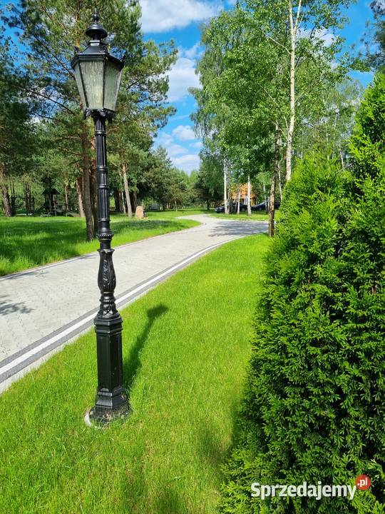 parkowa ogrodowa lampa latarnia żeliwna h 380 Gołdap