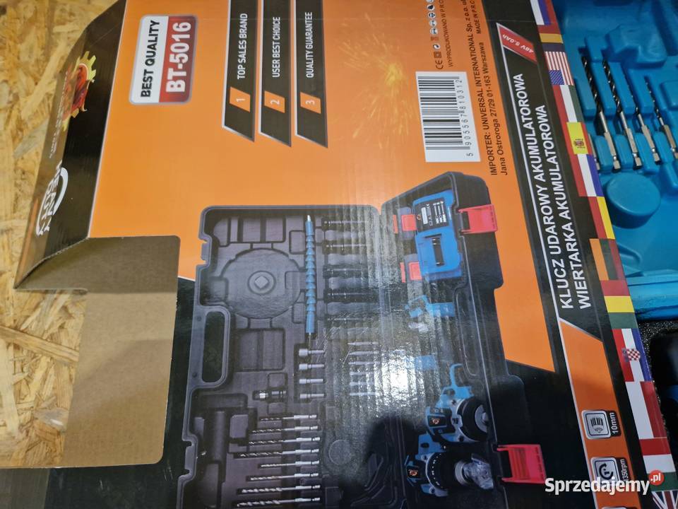 Zestaw narzędzi aku WKRĘTARKA KLUCZ UDAROWY wielkopolskie Głogowa sprzedam