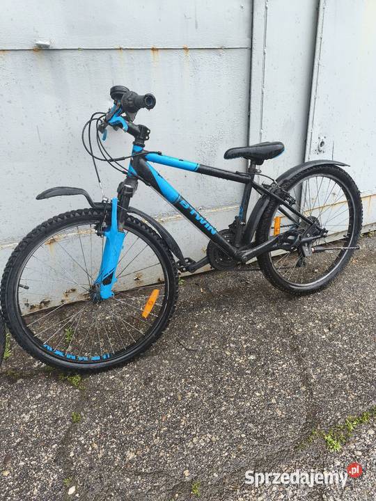 Tanio rower btwin Rockrider 500 koła 24 czarno Ruda Śląska