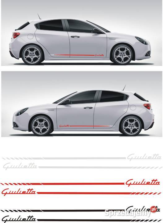 Giulietta Alfa Romeo Naklejki Pasy Boczne na Kraków