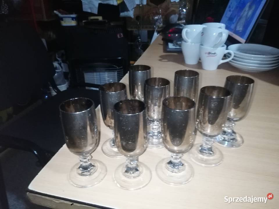 Szklane dymione kieliszki dymne Łódź sprzedam