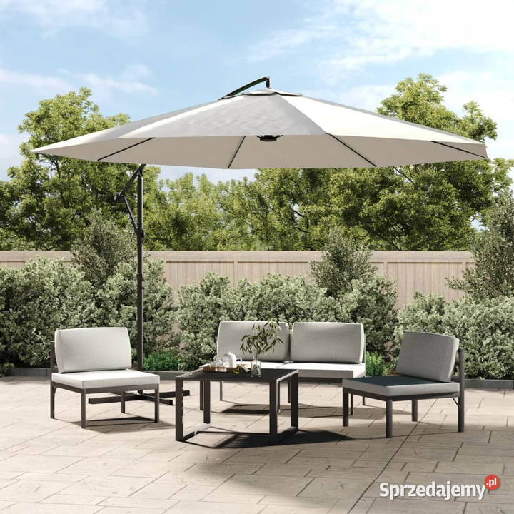 Parasol na wysięgniku 35 m piaskowy WM42199