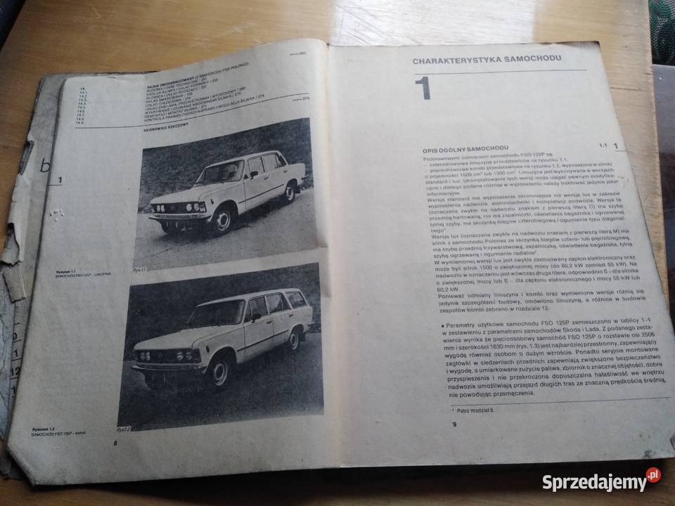 Budowa Eksploatacja Naprawa FSO 125p Wydawnistwo Dąbrowa Górnicza