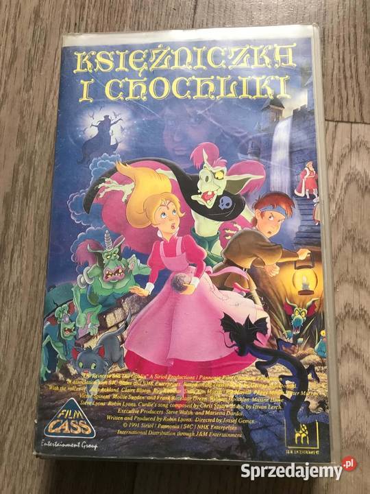 Księżniczka i chochliki bajki na VHS stare Warszawa