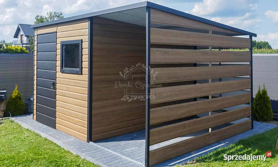 Schowek domek ogrodowy 2x2 m wiata drzwi okno