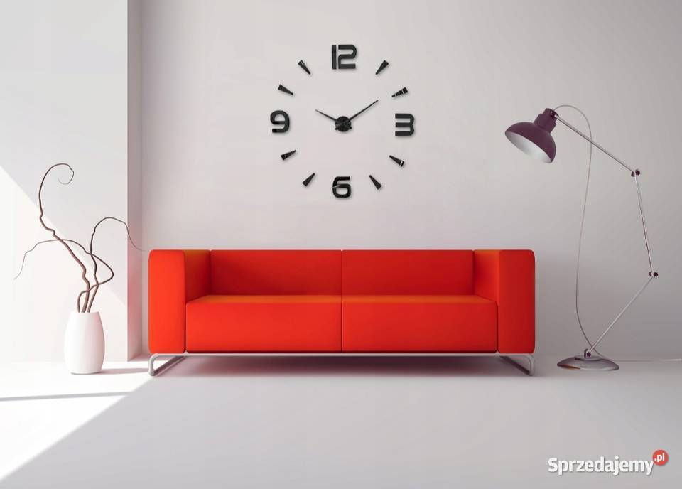 Zegar ścienny zegar na ścianę duży 3D lustrzany sprzedam