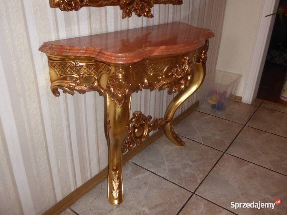 KONSOLA Z KRYSZTAŁOWYM LUSTREM Wyposażenie wnętrz Ostróda