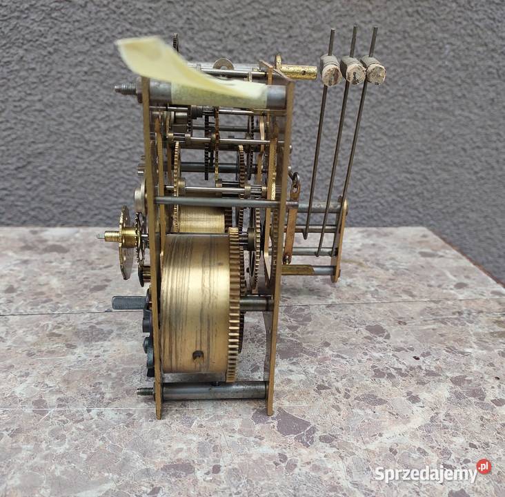 746 Mechanizm zegara ściennego Gustav Becker GB pomorskie Tczew sprzedam