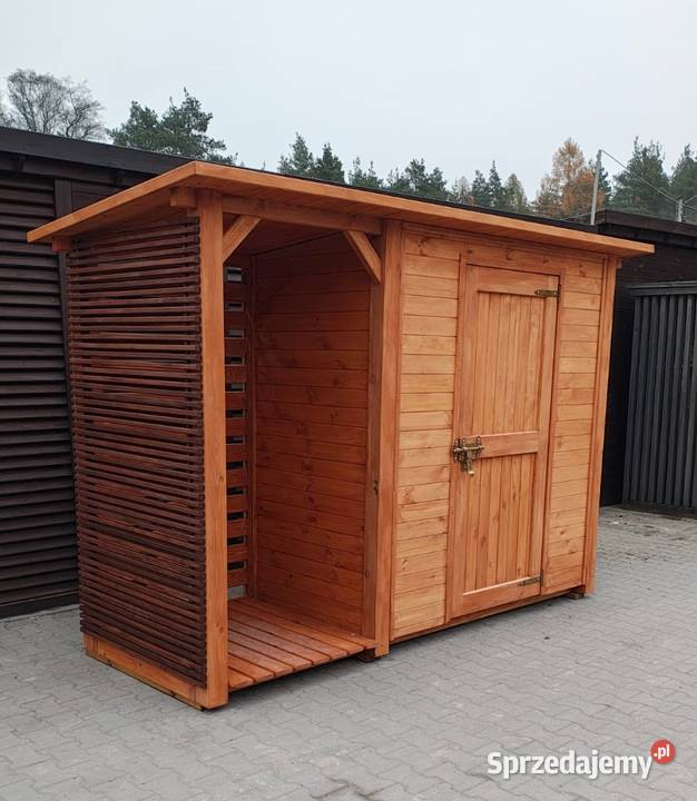 Domek narzędziowy 2 x 11m drewutnia 1 x 11m Kalety