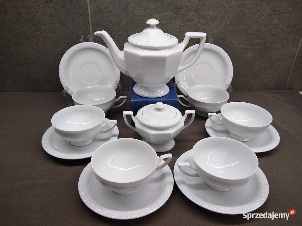 Serwis do herbaty Rosenthal Biała Maria Classic wielkopolskie Kalisz