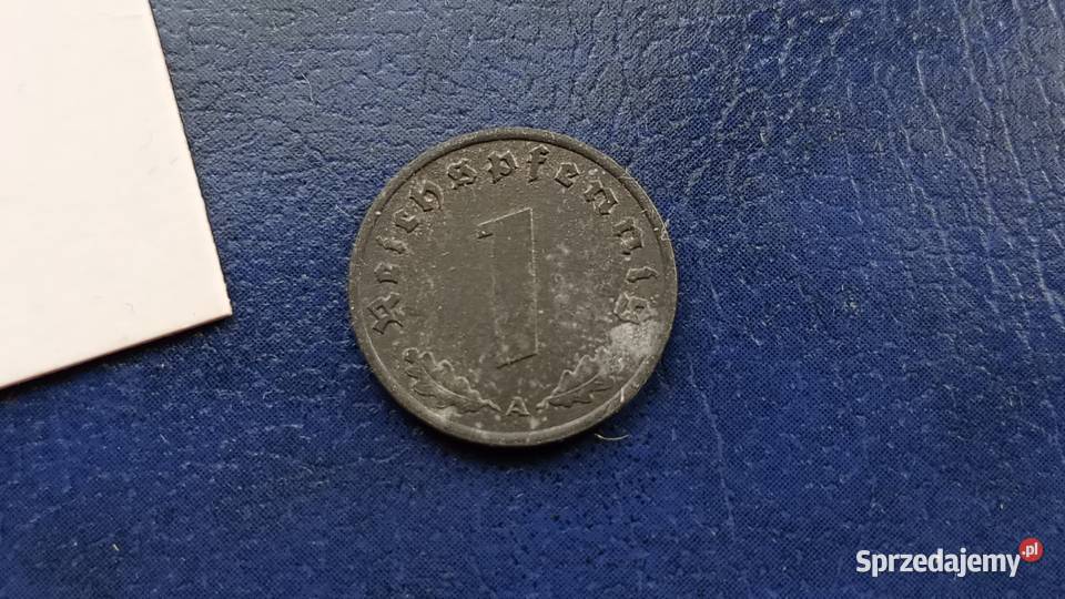 Stare monety 1 pfennig 1942 A Niemcy Lesko