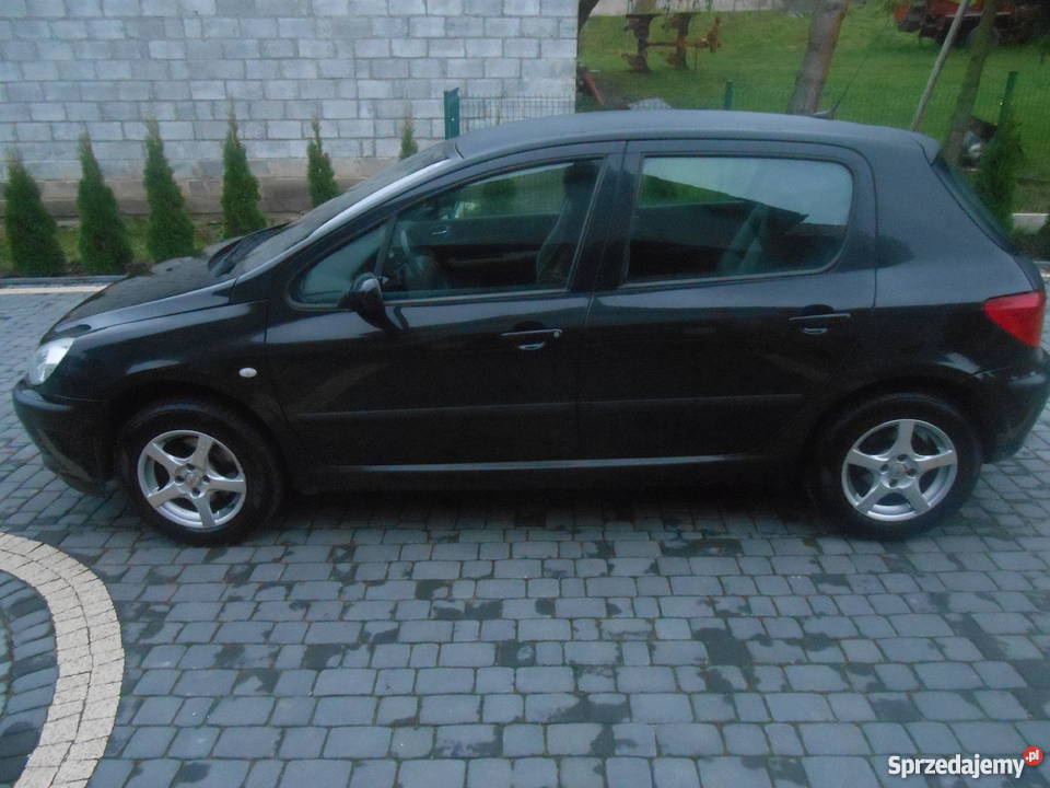 PEUGEOT 307 16 BENZYNA CZARNY STAN KLIMA ABS ESP immobilizer Luborzyca