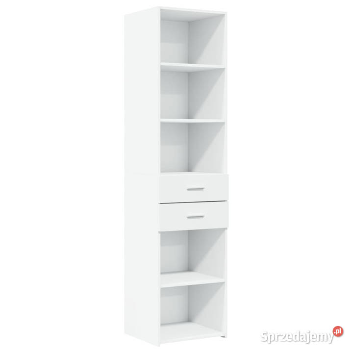 Wąska szafka biała 45x425x225 materiał Warszawa