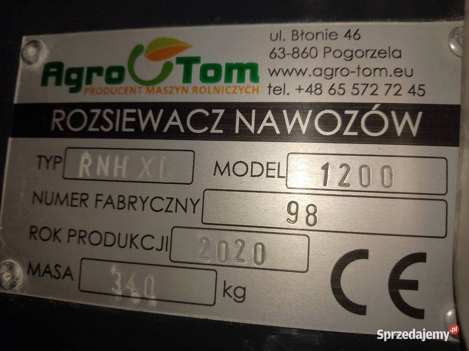 Rozsiewacz nawozu Agrotom Henryków sprzedam