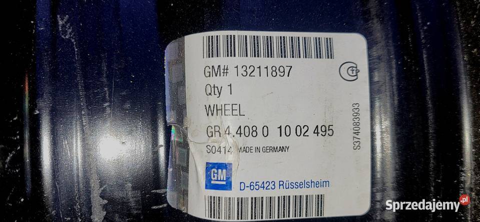 FELGI STALOWE OPEL ASTRA CORSA ADAM CHEVROLET