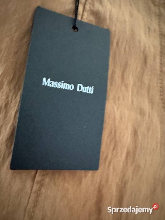 Spodnie 34 Damskie Massimo Dutti brązowe z Bez wzoru Częstochowa