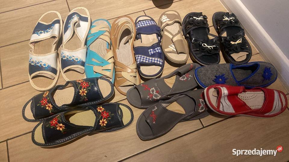 Likwidacja sklepu z obuwie kapcie pantofle ceny śląskie sprzedam