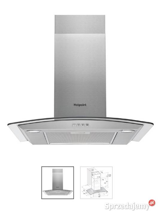 Okap kominowy Hotpoint PHGC74FLMX 70 Opole