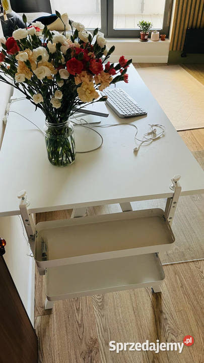 IKEA TROTTEN biurko 120x70 białe ideal condition Biurka mazowieckie Warszawa sprzedam