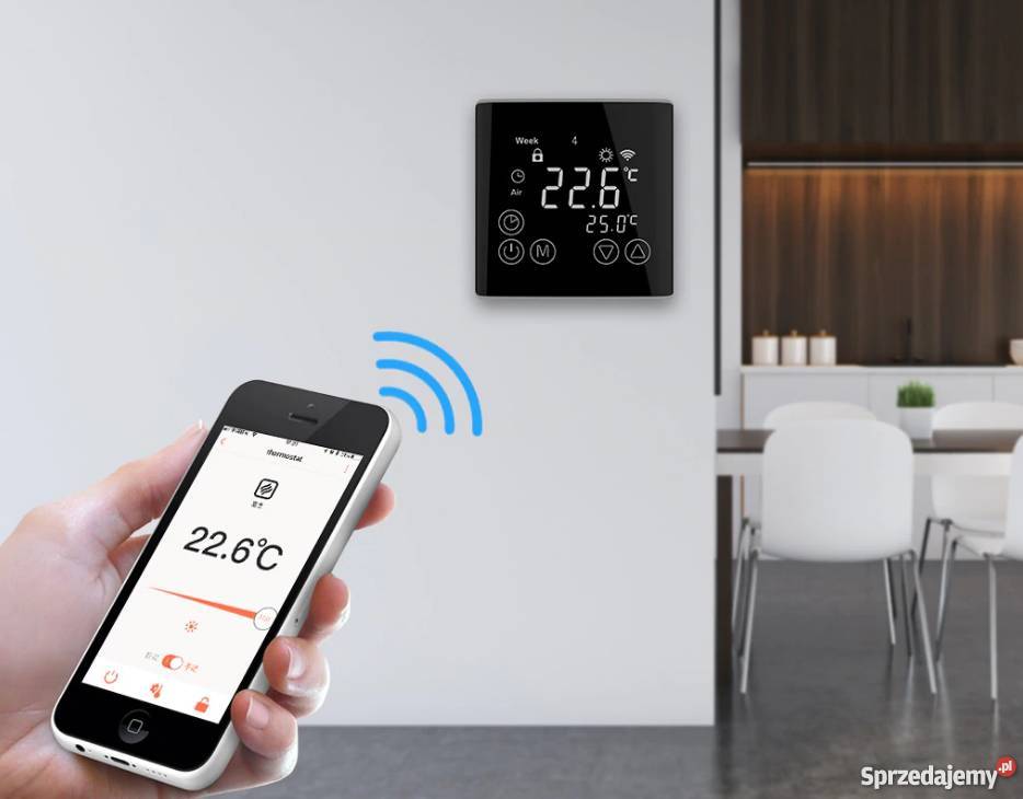 Pokojowy regulator temperatury Floureon HY03WE4 Elektryka i akcesoria Bukowa sprzedam