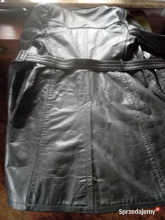 płaszcz skórzany oficerski niemiecki wermacht mazowieckie Piotrówek