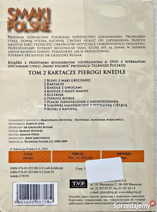SMAKI POLSKIE KARTACZE PIEROGI KNEDLE DVDKSIĄŻKA Kalisz