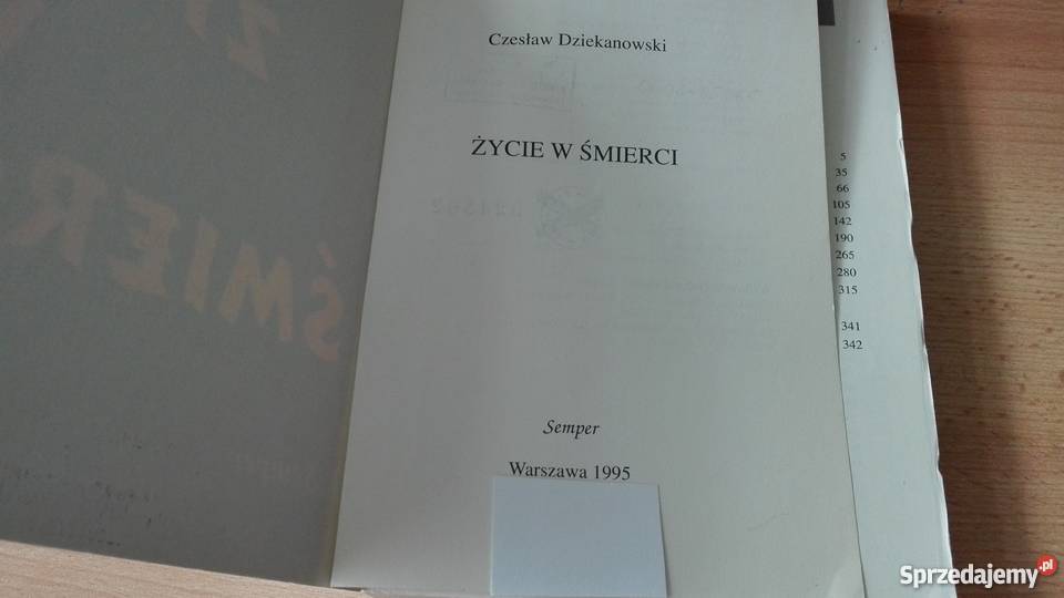 Życie w śmierci Czesław Dziekanowski Gdańsk