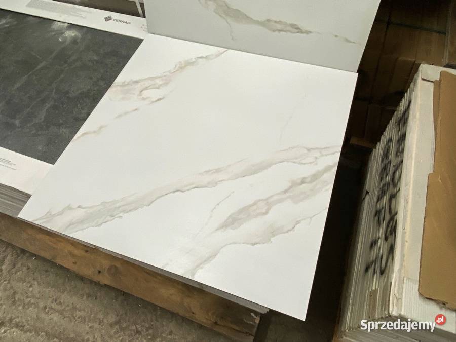 Płytka 60x60 biały marmur mat gres Statuario Zakopane sprzedam