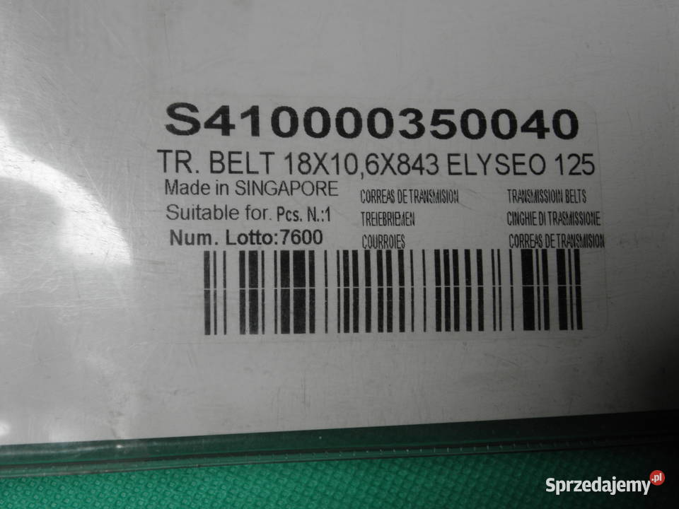 Pasek klinowy PEUGEOT Eliseo 125 ccm 18 x 106 x mazowieckie Nowe Osiny sprzedam